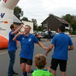 Peter Merk beim Zieleinlauf
